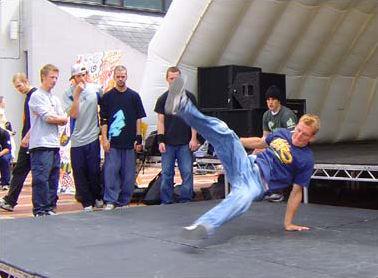 Breakdancing at WSAF '04