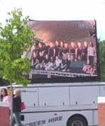 12 foot high outdoor screen at WSAF '04