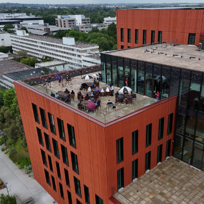 Aerial photo of WSAF at the FAB terrace